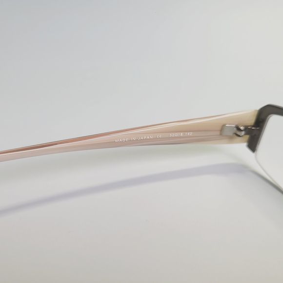 O&X New York Titanium OT-207U 52-18 142 beige eyeglasses rectangle frames C7 - Picture 14 of 14